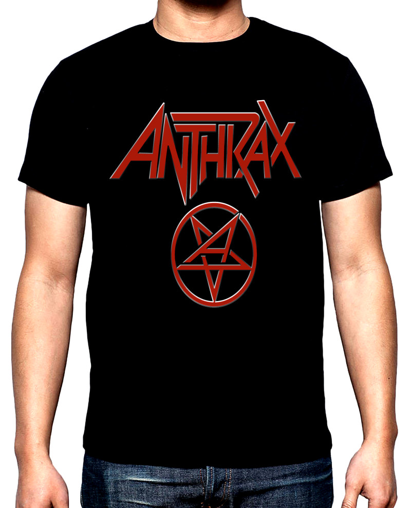 Тениски Anthrax, Лого, мъжка тениска, 100% памук, S до 5XL