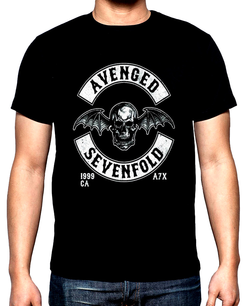 Тениски Avenged sevenfold, лого, мъжка тениска, 100% памук, S до 5XL