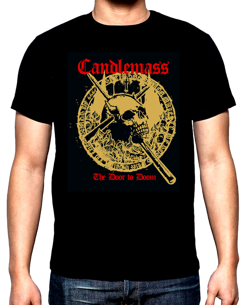 Тениски Candlemass, The Door to Doom, мъжка тениска, 100% памук, S до 5XL