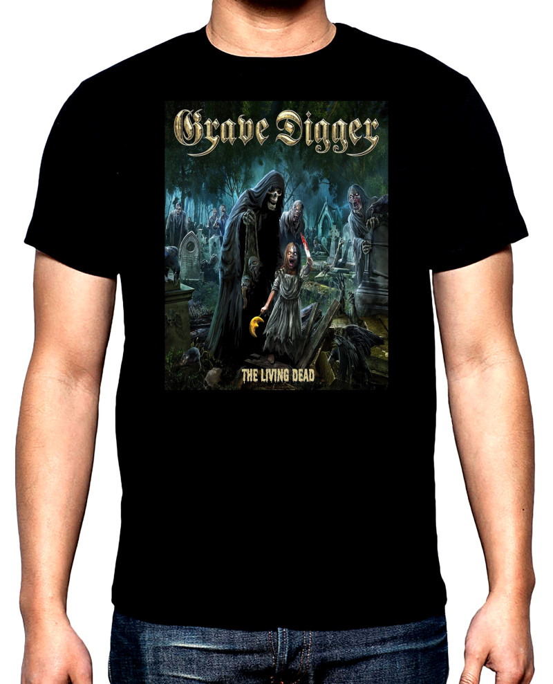 Тениски Grave digger, The living dead, мъжка тениска, 100% памук, S до 5XL
