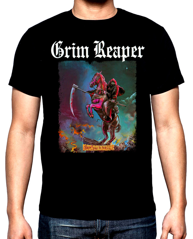 Тениски Grim Reaper, See you in hell, мъжка тениска, 100% памук, S до 5XL