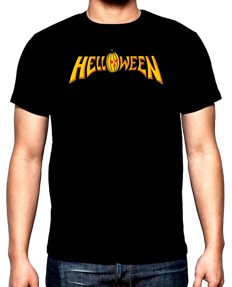 Тениски Helloween, logo, мъжка тениска, 100% памук, S до 5XL