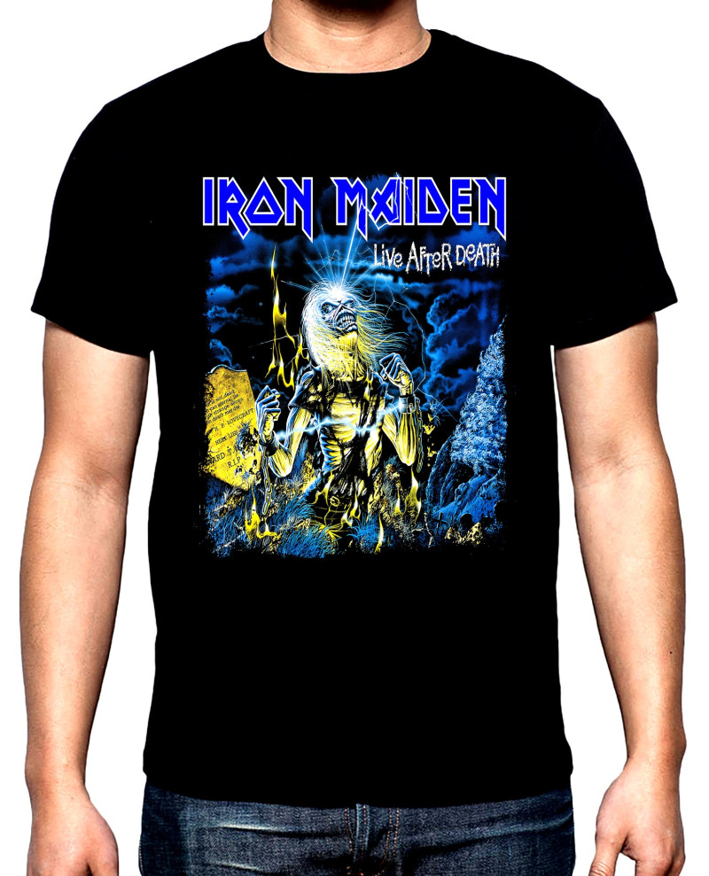 Тениски Iron Maiden, Айрън Мейдън, Live after death, 2, мъжка тениска, 100% памук, S до 5XL