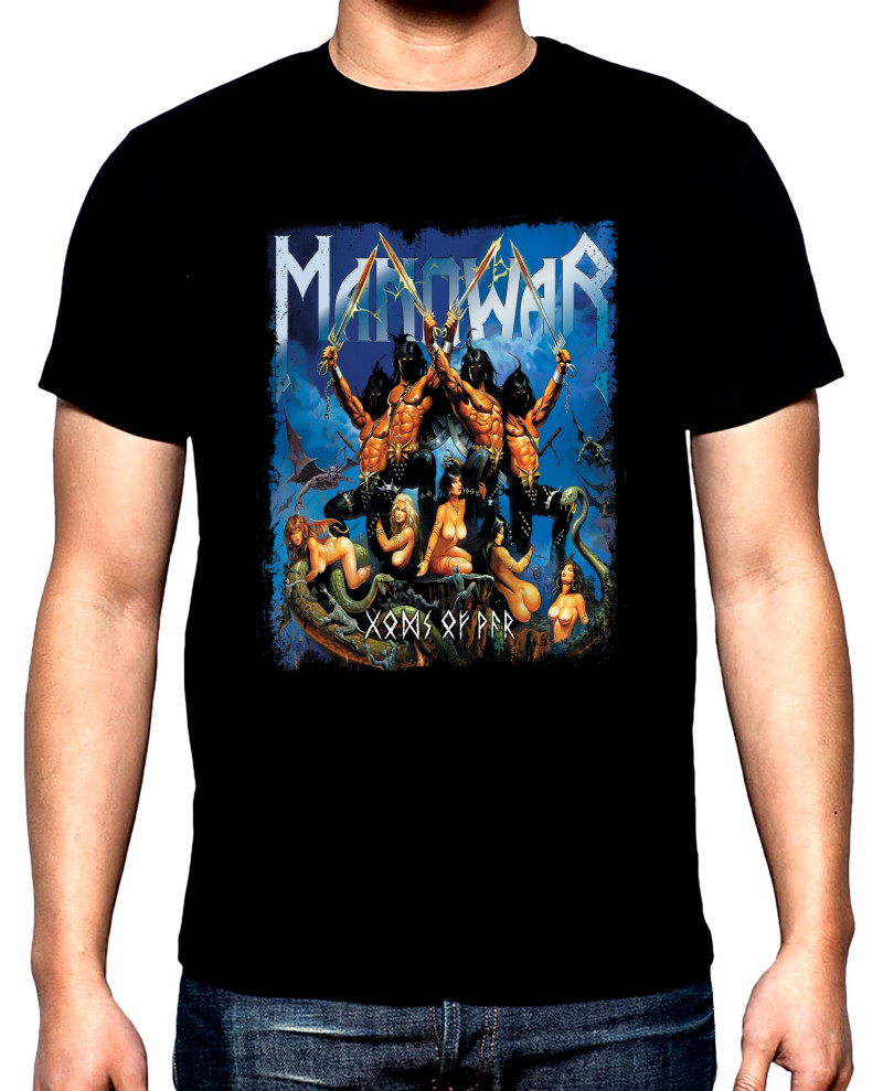 Тениски Manowar, Менуар, Gods of war, мъжка тениска, 100% памук, S до 5XL