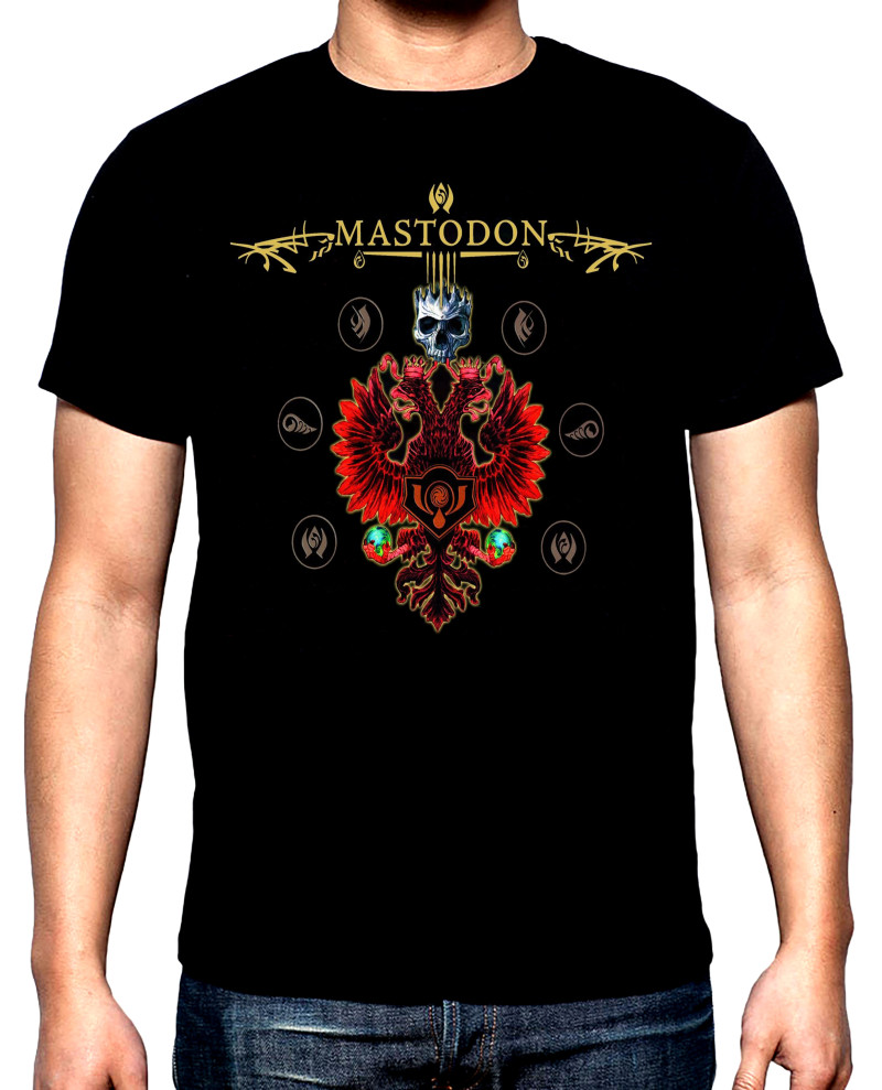 Тениски Mastodon, logo, 4, мъжка тениска, 100% памук, S до 5XL