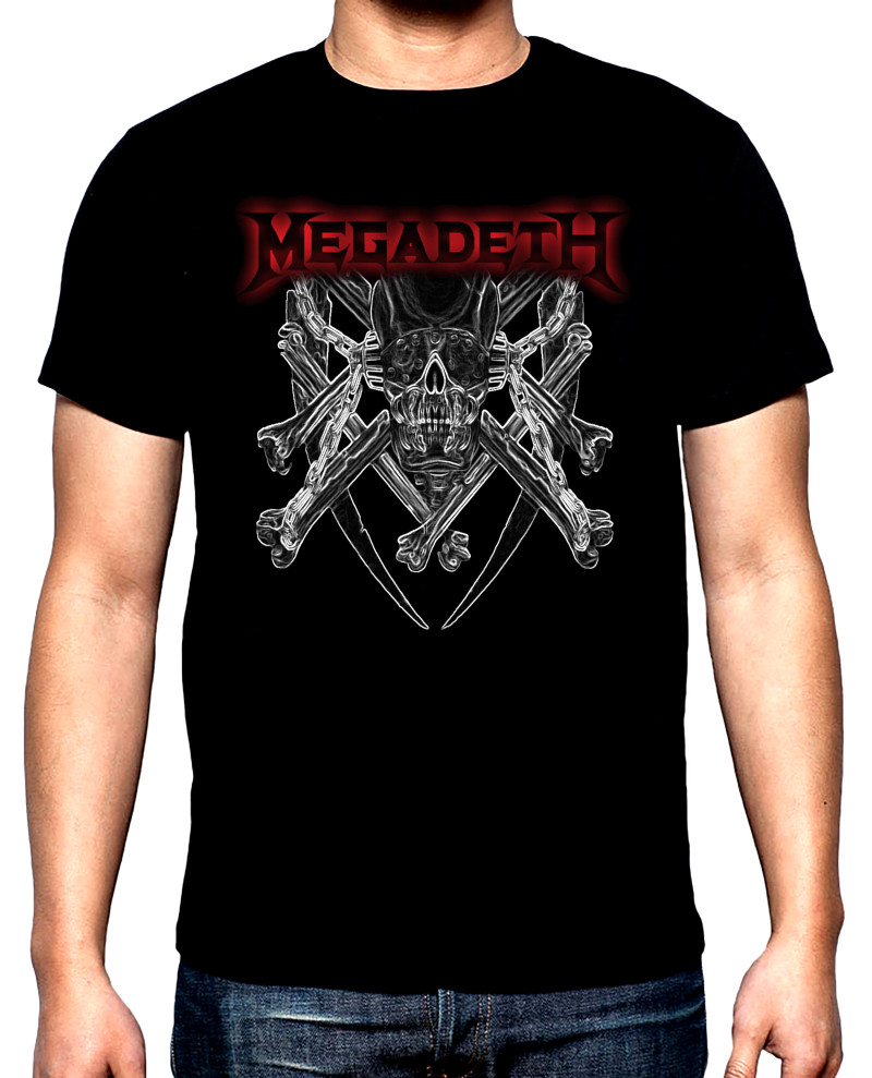 Тениски Megadeth, logo, мъжка тениска, 100% памук, S до 5XL