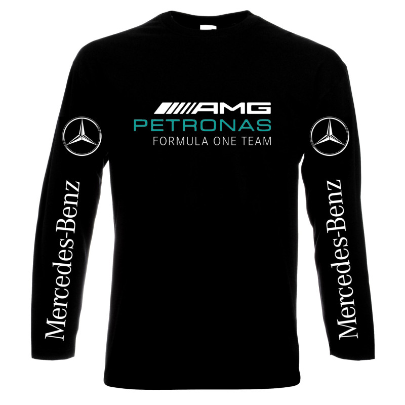 Блузи с дълъг ръкав Mercedes Benz, AMG, Petronas, Мерцедес Бенц, мъжка тениска,блуза с дълъг ръкав, 100% памук, S дo 5XL