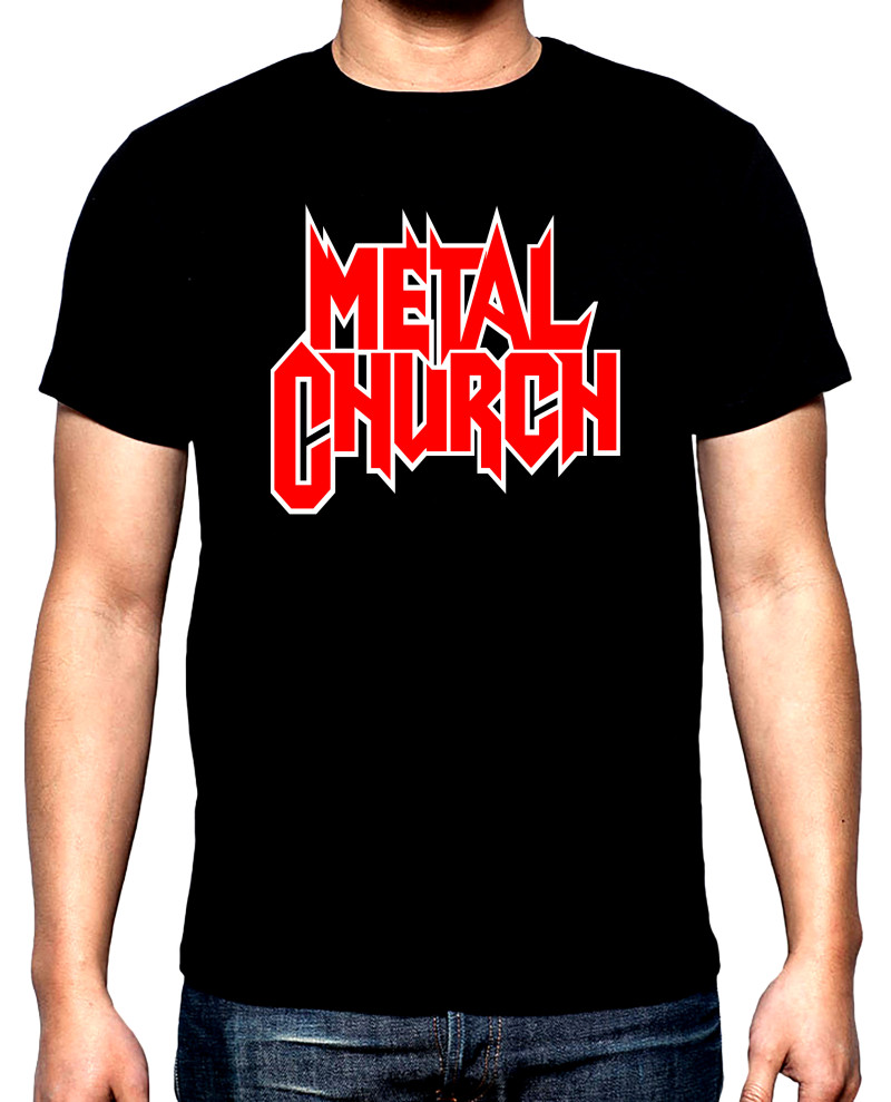 Тениски Metal church, logo, мъжка тениска, 100% памук, S до 5XL