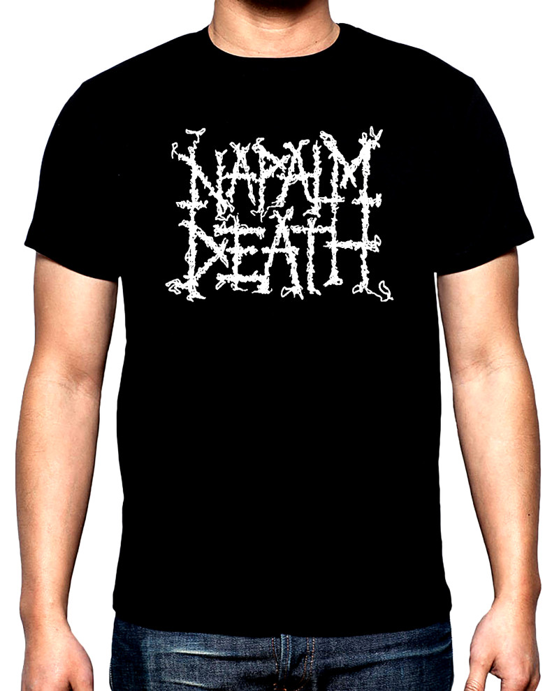 Тениски Napalm Death, logo, мъжка тениска, 100% памук, S до 5XL