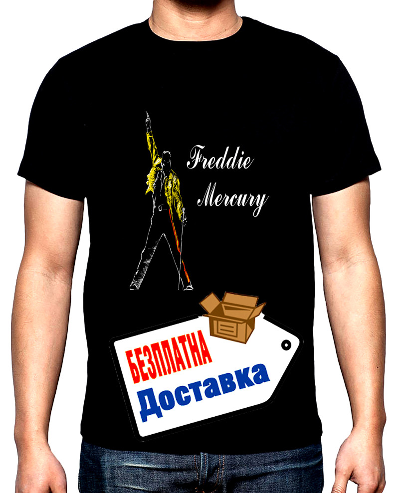 Тениски Freddie Mercury, Queen, 3, мъжка тениска, 100% памук, S до 5XL