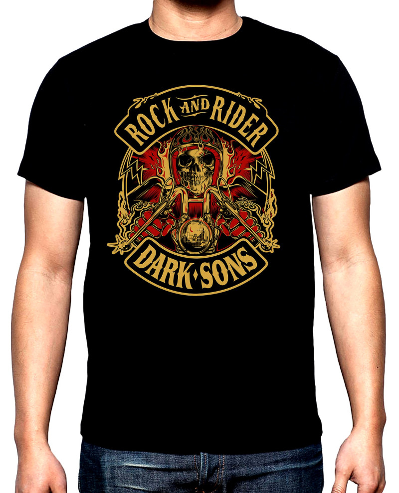 Тениски Rock and Rider, Dark sons, рокерска мъжка тениска, 100% памук, S до 5XL