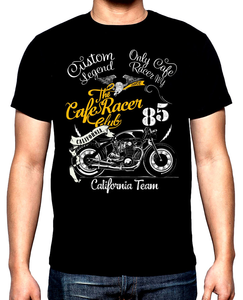 Тениски The cafe racer, рокерска мъжка тениска, 100% памук, S до 5XL