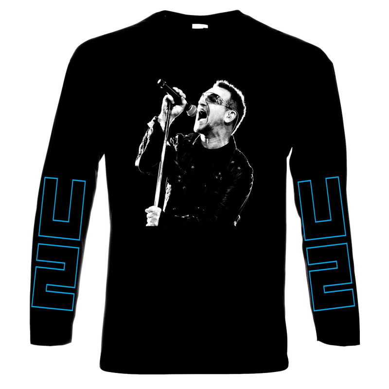 Блузи с дълъг ръкав U2, Bono, Боно, мъжка тениска,блуза с дълъг ръкав, 100% памук, S дo 5XL