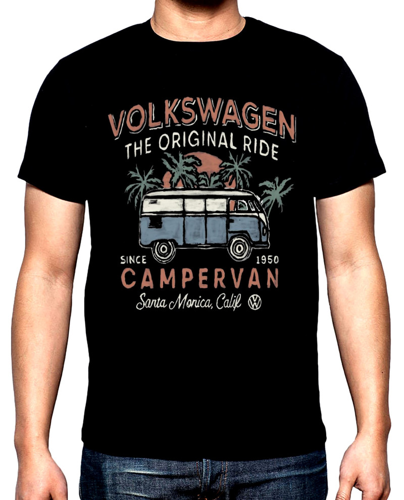 Тениски Volkswagen the original ride campervan, мъжка тениска за къмпинг, 100% памук, S до 5XL