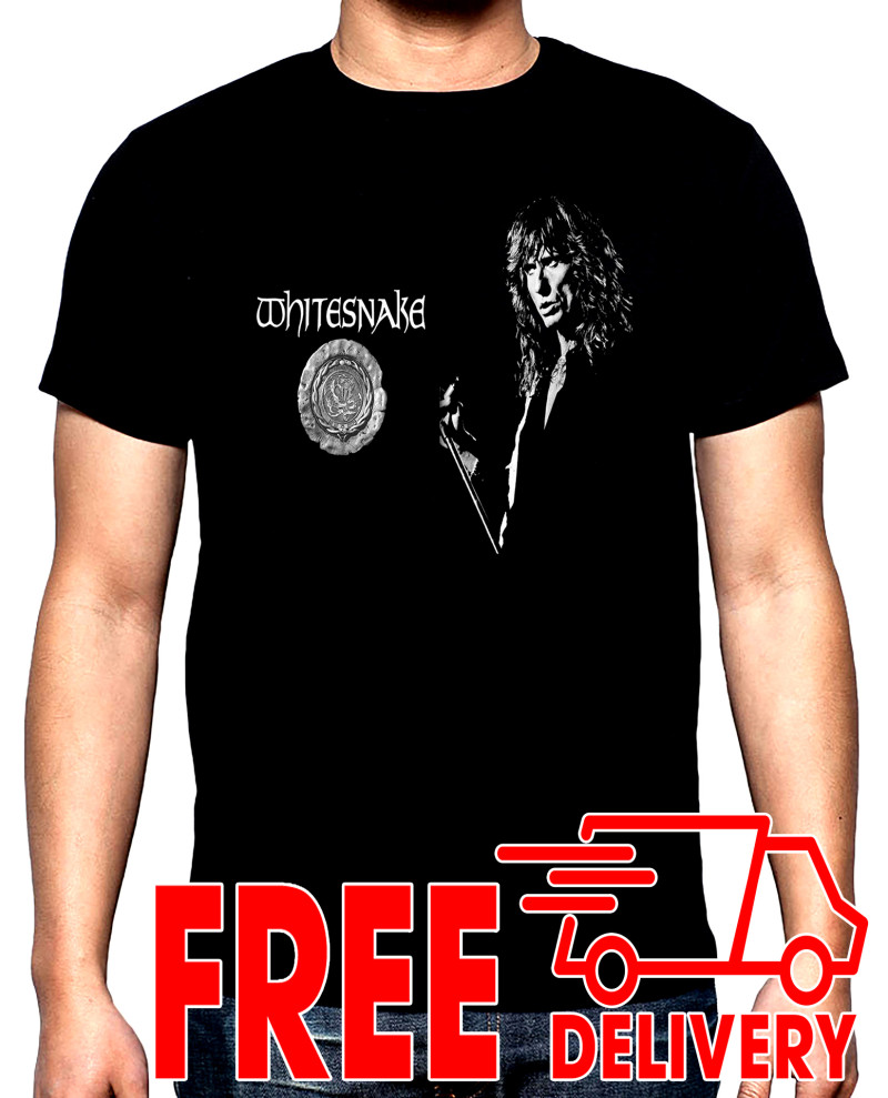 Тениски Whitesnake 3, мъжка тениска, 100% памук, S до 5XL