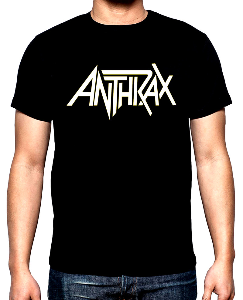 Тениски Anthrax, Лого, 2, мъжка тениска, 100% памук, S до 5XL