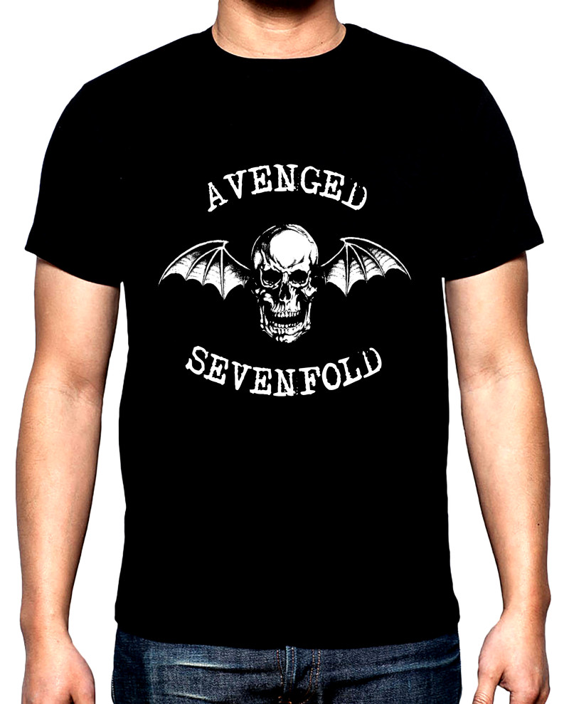 Тениски Avenged sevenfold, лого, 2, мъжка тениска, 100% памук, S до 5XL