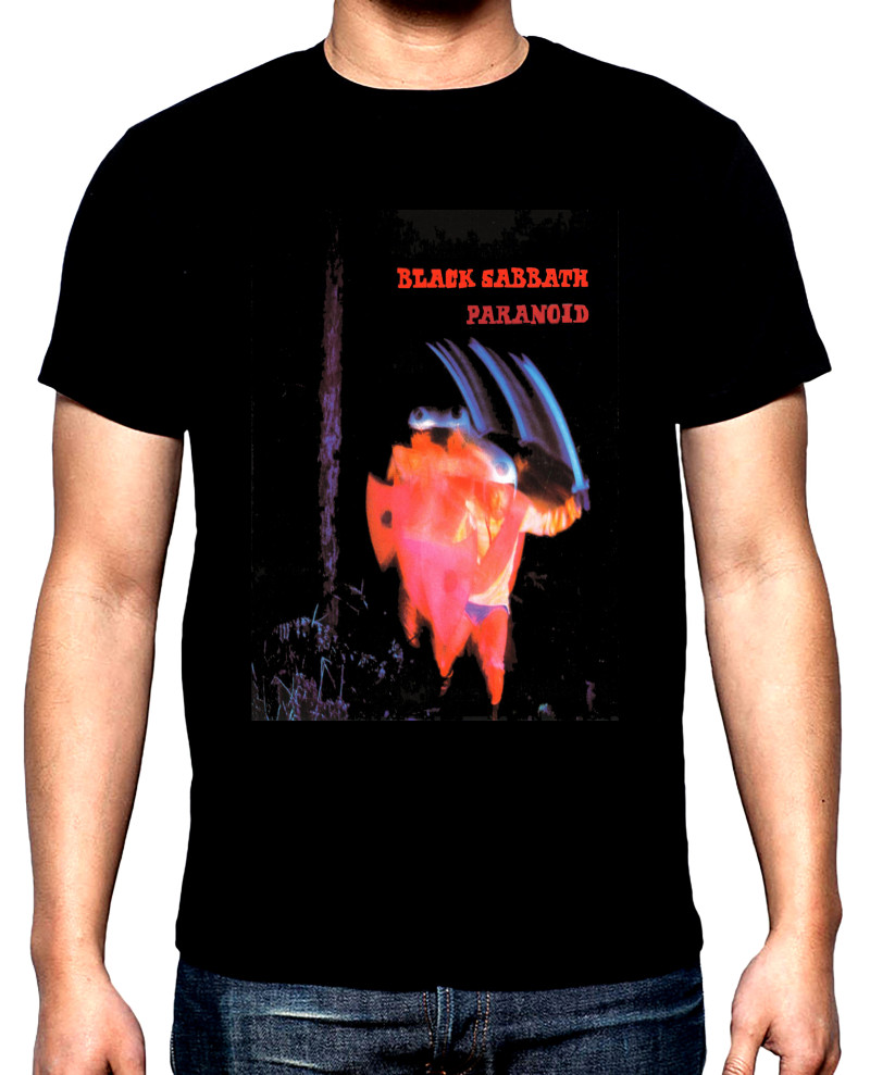 Тениски Black Sabbath, Paranoid, мъжка тениска, 100% памук, S до 5XL