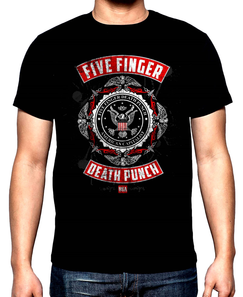 Тениски Five Finger Death Punch, American capitalist, мъжка тениска, 100% памук S до 5XL