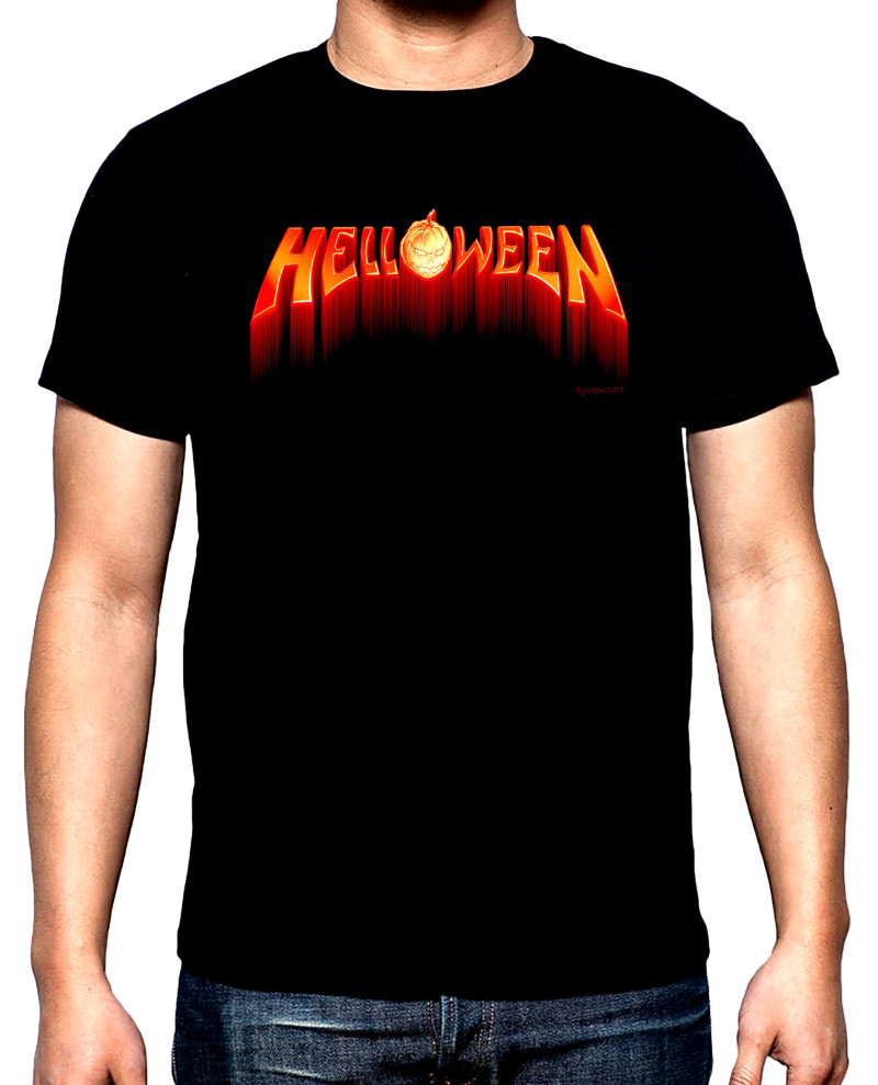 Тениски Helloween, logo, 2, мъжка тениска, 100% памук, S до 5XL