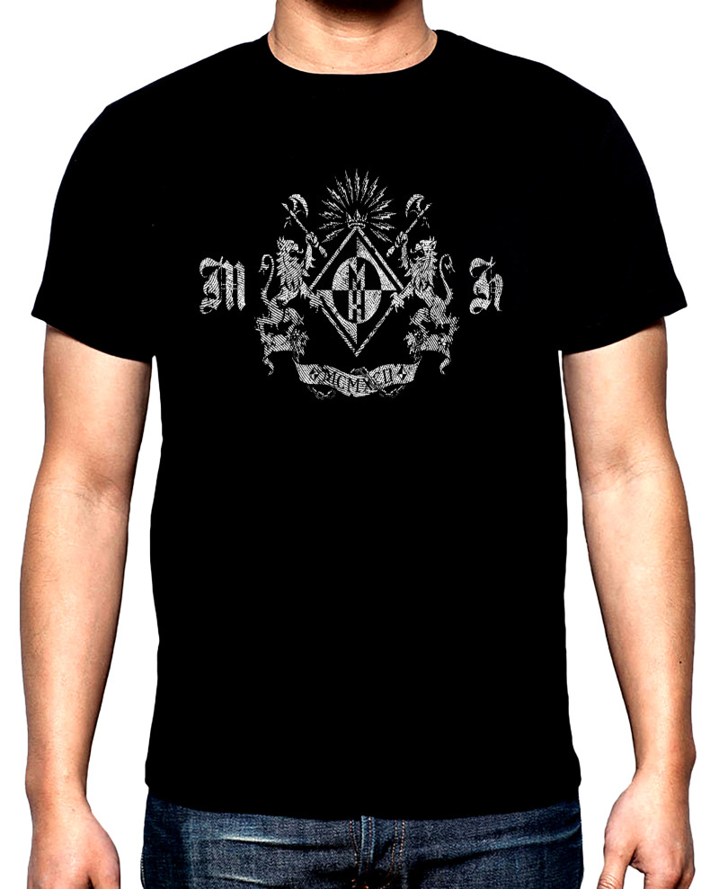 Тениски Machine Head, logo, 3, мъжка тениска, 100% памук, S до 5XL