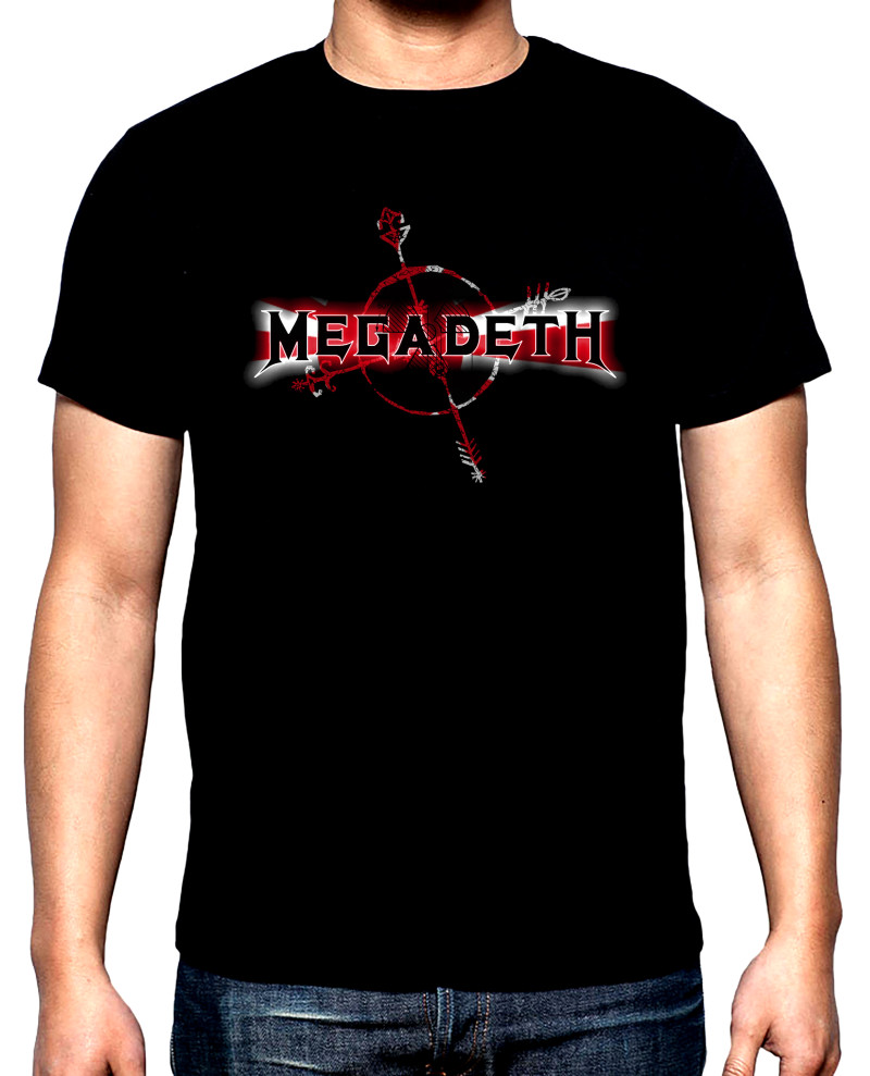 Тениски Megadeth, logo, 4, мъжка тениска, 100% памук, S до 5XL